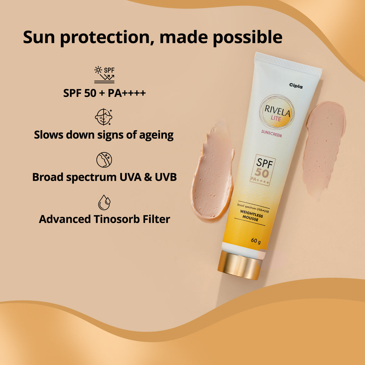 Rivela Lite Sunscreen SPF 50