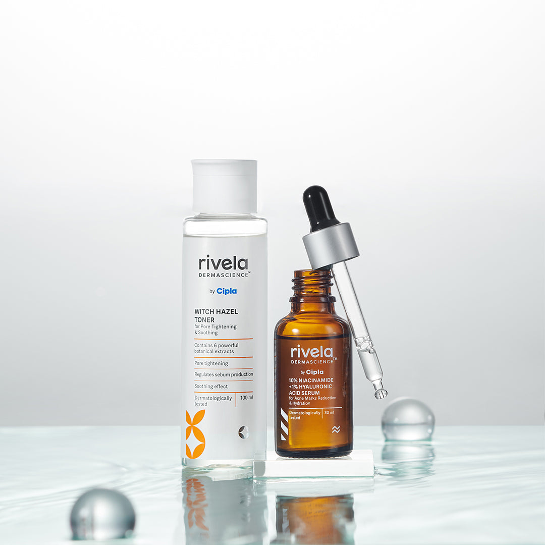 Shop Pore Tightening Duo - Toner and Niacinamide Serum | Rivela